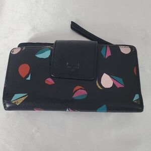 Vintage Fossil Black Leather Wallet